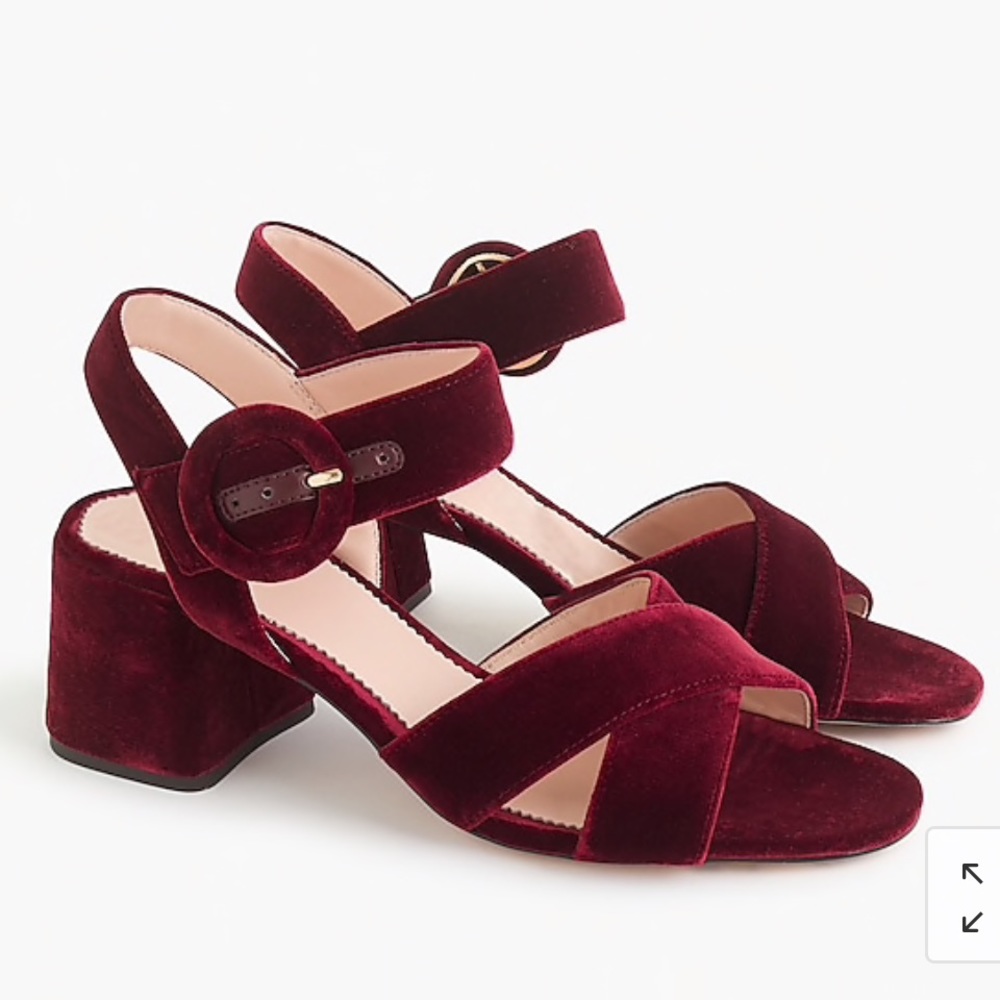 J Crew Penny Velvet Sandal SOLD OUT ON J.CREW